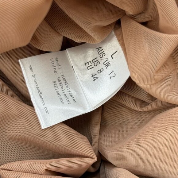 🆕 BRONX & BANCO 🧿 NWOT Dahlia Gown, White Sequin Floral Gown - Sz L US 8 - Picture 16 of 16